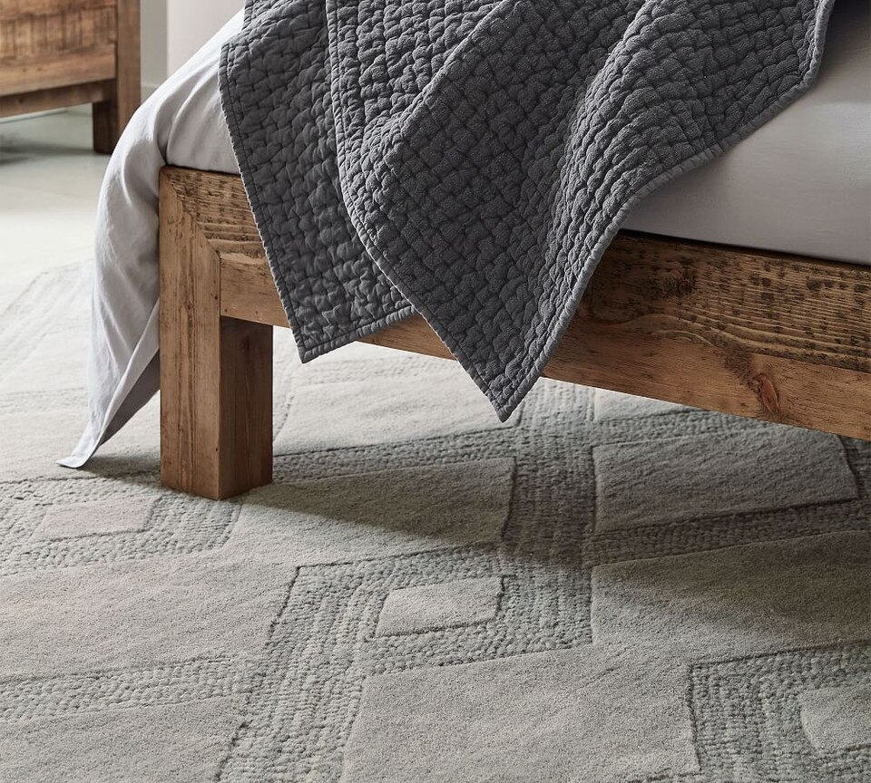 Chase Textured Hand Tufted Wool Rug Gray Pottery Barn Australia